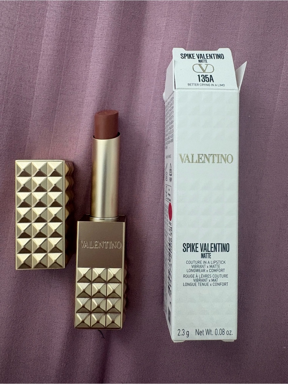 Valentino Matte Lipstick 135A Nude Brown